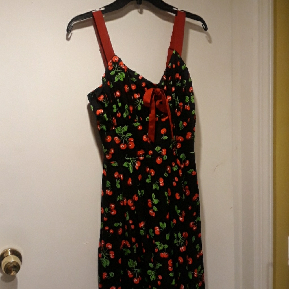 Pinupgirl (PUG) Fit and flare Cherries dress